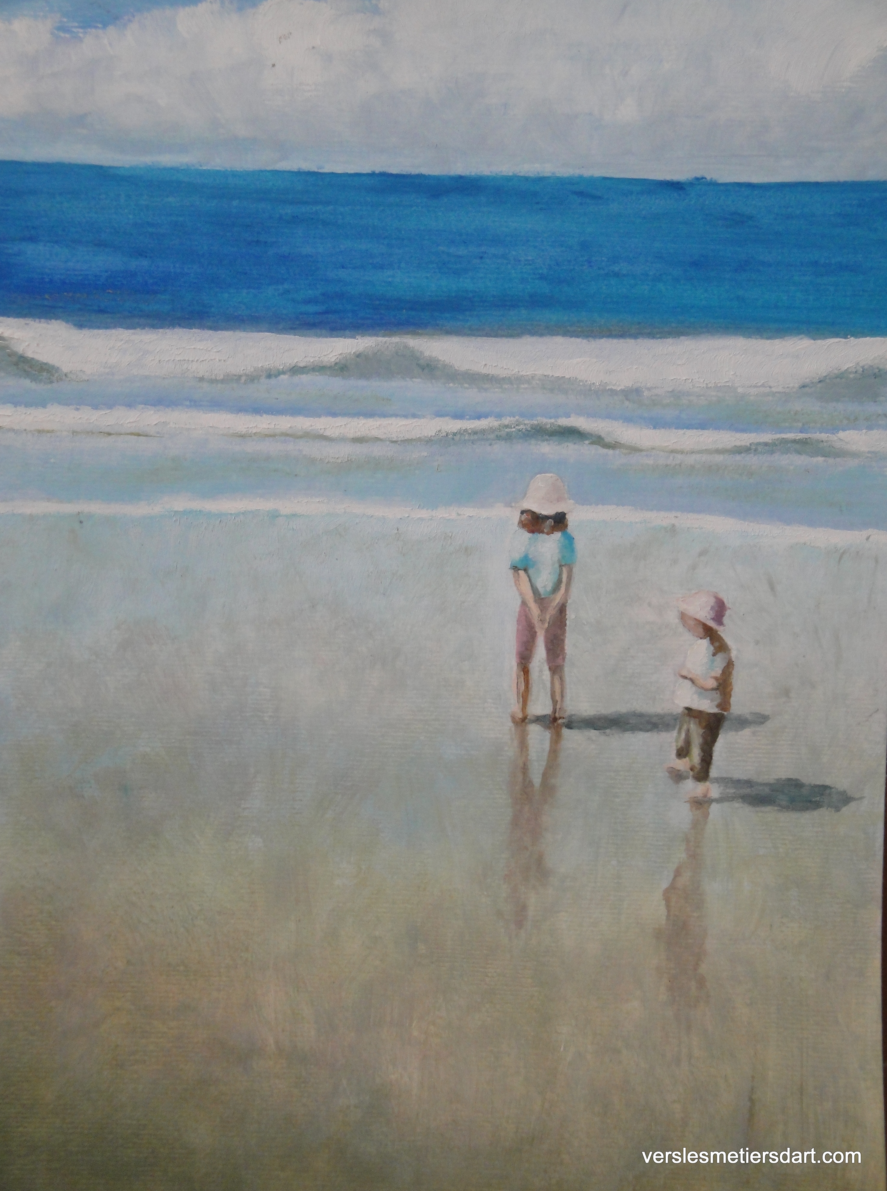 2 enfants sur la plage